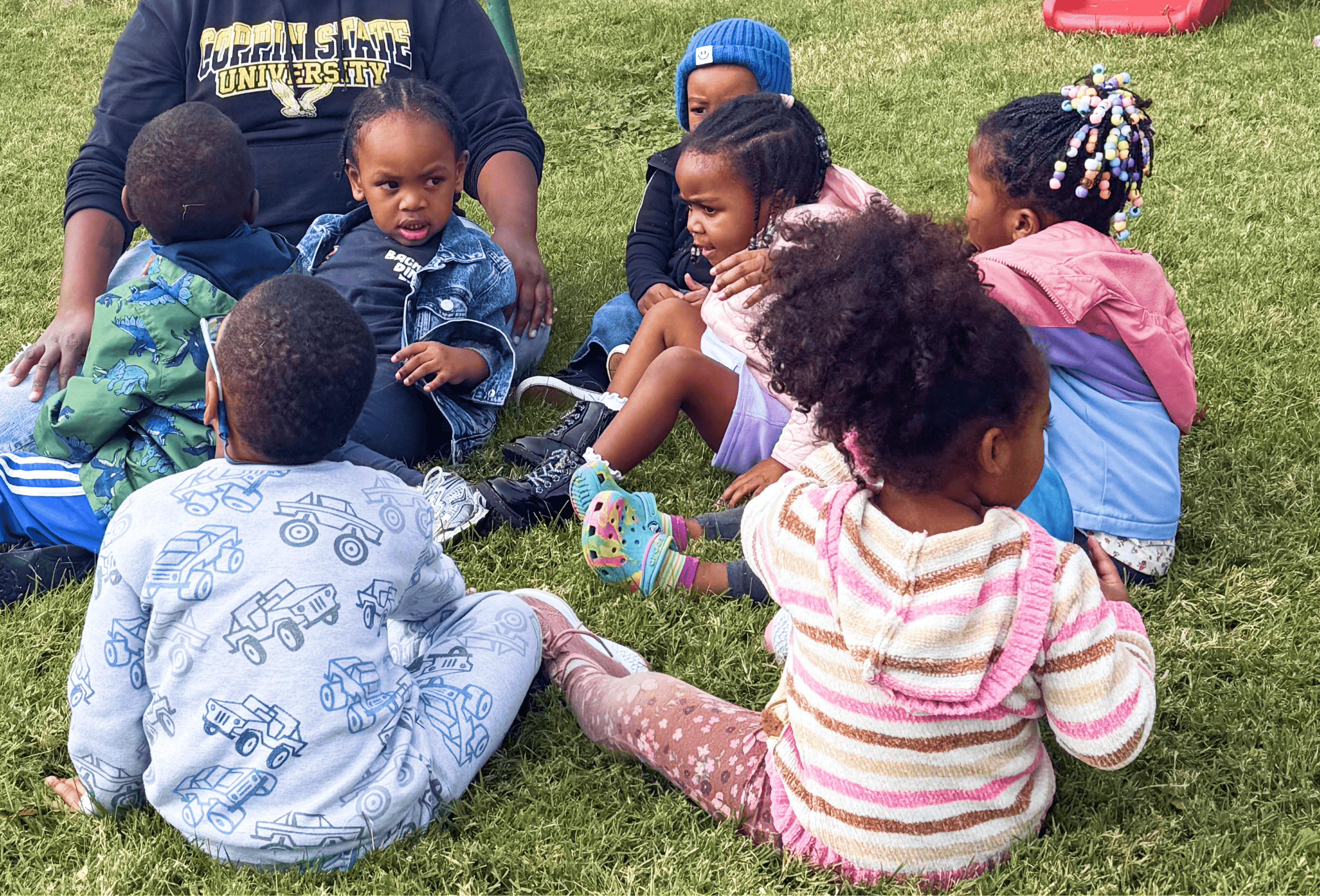 Children practicing social and emotional learning through play