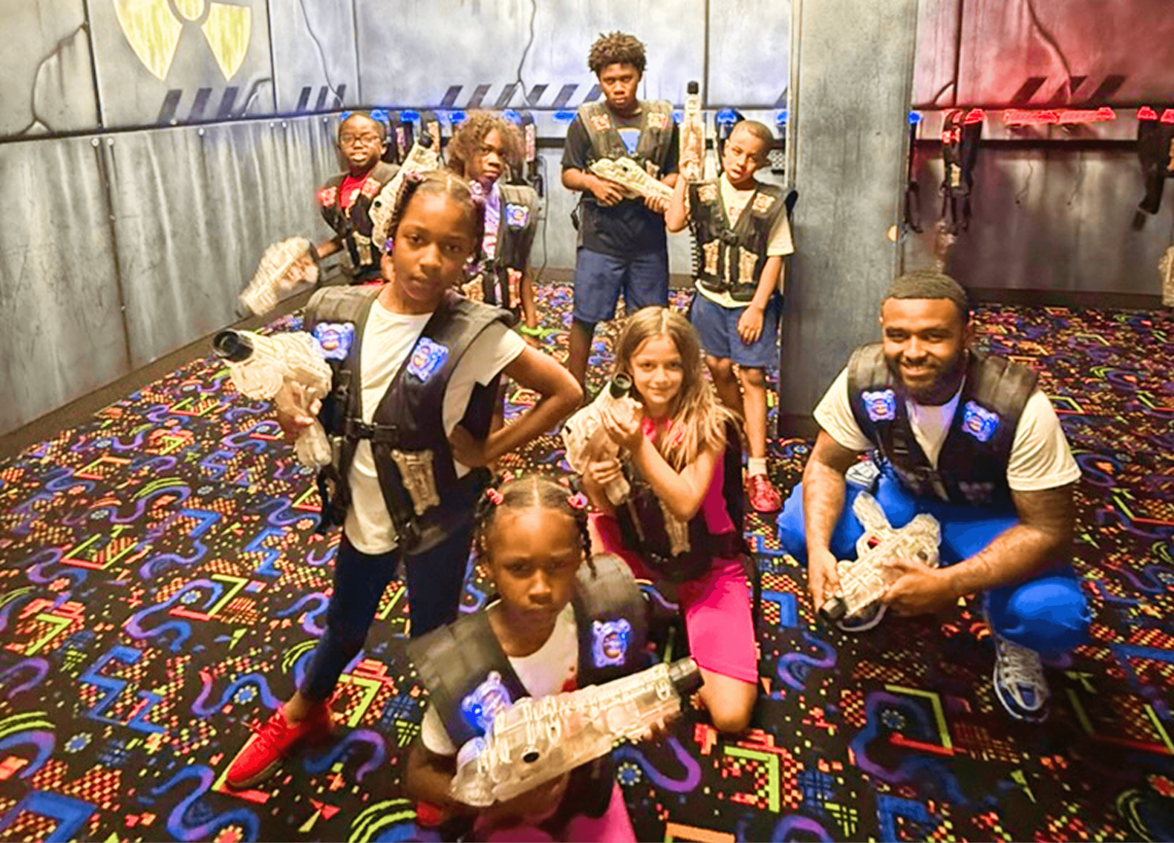 Children enjoying summer camp activities